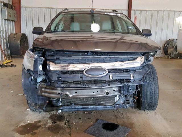 2FMDK3JCXBBB07382 - 2011 FORD EDGE SEL GRAY photo 9