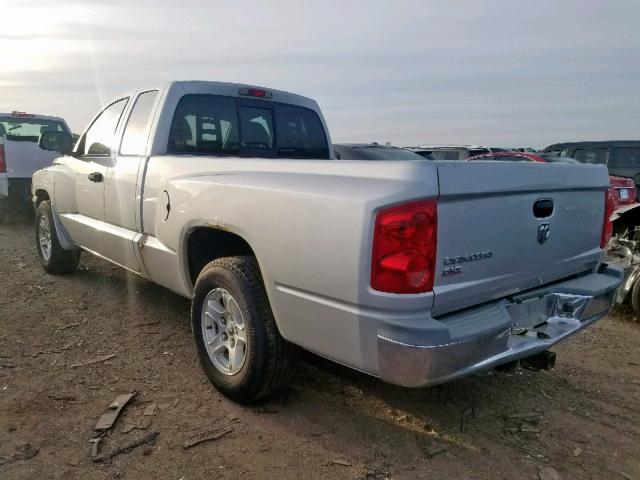 1D7HE42K05S308328 - 2005 DODGE DAKOTA SLT SILVER photo 3