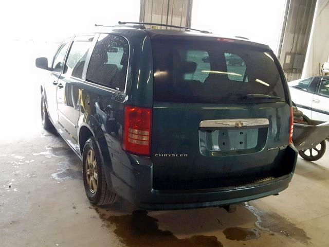 2A8HR54199R540595 - 2009 CHRYSLER TOWN & COU GREEN photo 3