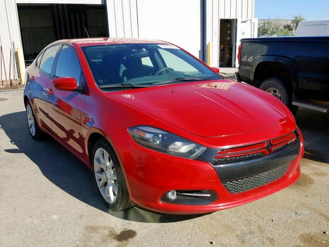 1C3CDFBH5DD648718 - 2013 DODGE DART SXT RED photo 1