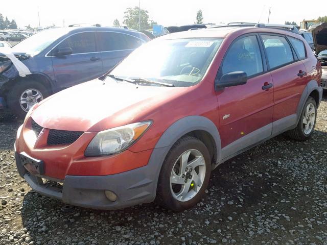 5Y2SL62853Z406765 - 2003 PONTIAC VIBE RED photo 2