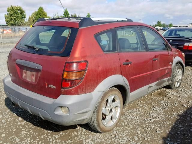 5Y2SL62853Z406765 - 2003 PONTIAC VIBE RED photo 4