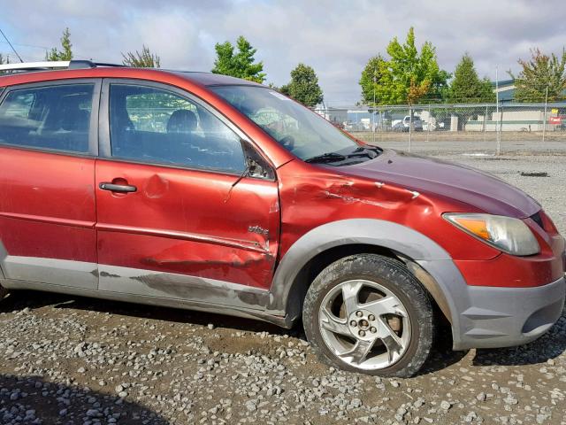 5Y2SL62853Z406765 - 2003 PONTIAC VIBE RED photo 9