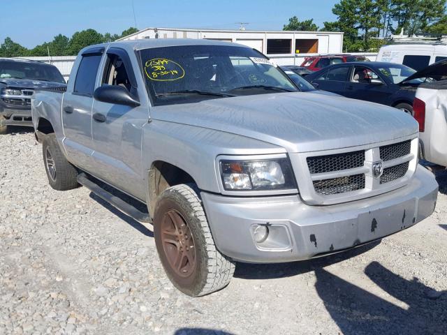 1D7RE3GK8BS520915 - 2011 DODGE DAKOTA SLT SILVER photo 1