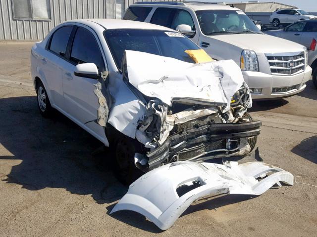 KL1TD5DE5AB046473 - 2010 CHEVROLET AVEO LS WHITE photo 1