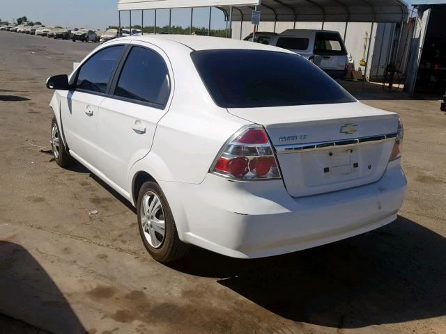 KL1TD5DE5AB046473 - 2010 CHEVROLET AVEO LS WHITE photo 3