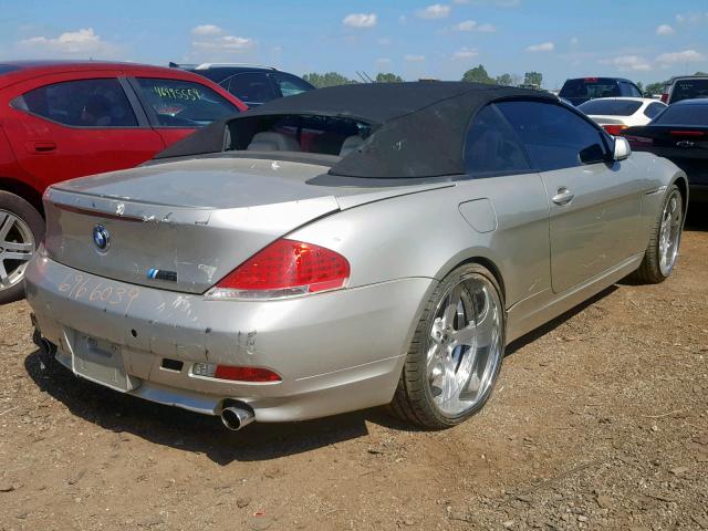 WBAEK73445B328571 - 2005 BMW 645 CI AUT SILVER photo 4