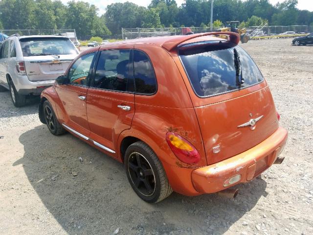 3C8FY78G03T608457 - 2003 CHRYSLER PT CRUISER ORANGE photo 3