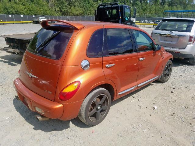 3C8FY78G03T608457 - 2003 CHRYSLER PT CRUISER ORANGE photo 4