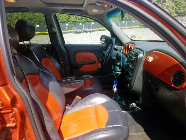 3C8FY78G03T608457 - 2003 CHRYSLER PT CRUISER ORANGE photo 5