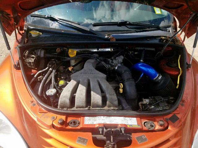 3C8FY78G03T608457 - 2003 CHRYSLER PT CRUISER ORANGE photo 7