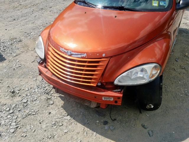 3C8FY78G03T608457 - 2003 CHRYSLER PT CRUISER ORANGE photo 9