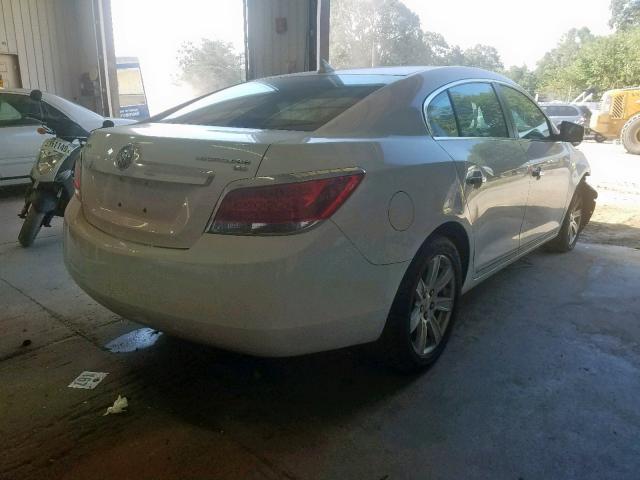 1G4GC5EG3AF233132 - 2010 BUICK LACROSSE C WHITE photo 4