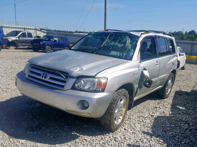 JTEEP21A940029731 - 2004 TOYOTA HIGHLANDER SILVER photo 2