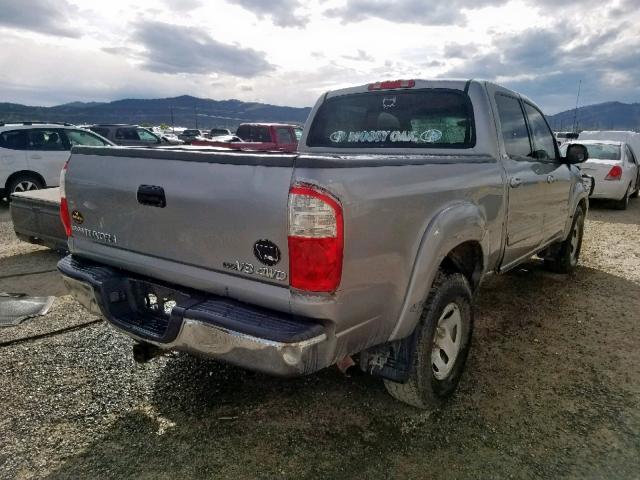 5TBDT44105S498538 - 2005 TOYOTA TUNDRA DOU SILVER photo 4