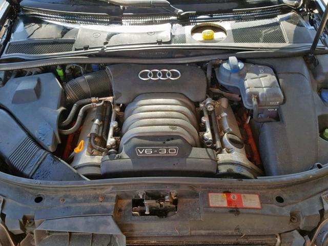 WAUVT64B12N128441 - 2002 AUDI A6 3.0 AVA BLACK photo 7