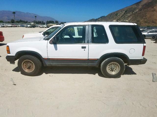 1FMCU22X6MUB91263 - 1991 FORD EXPLORER WHITE photo 9