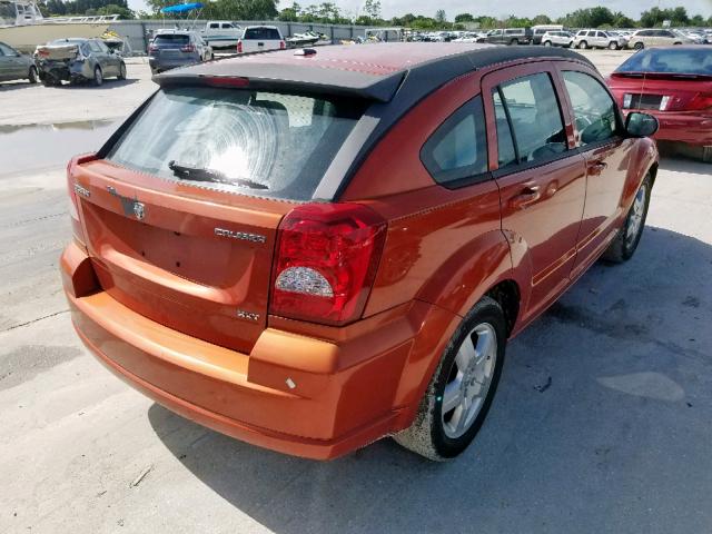 1B3HB48A09D163031 - 2009 DODGE CALIBER SX ORANGE photo 4