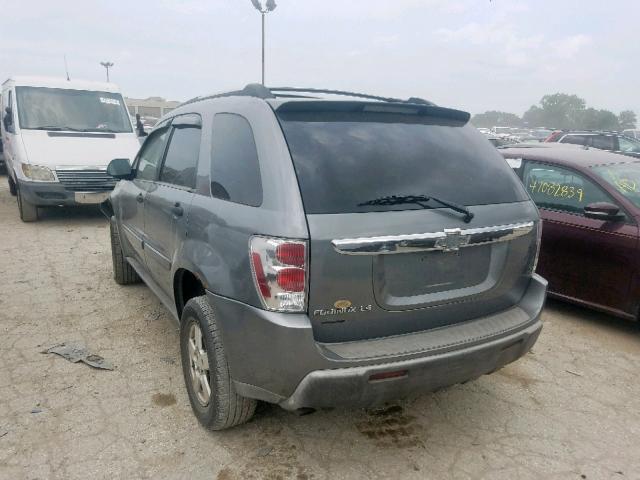 2CNDL13F156047238 - 2005 CHEVROLET EQUINOX LS GRAY photo 3