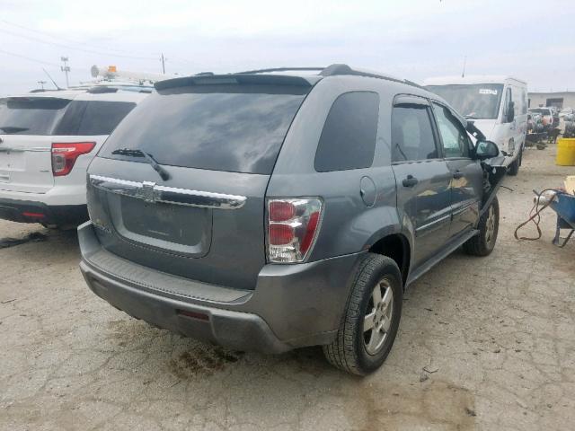 2CNDL13F156047238 - 2005 CHEVROLET EQUINOX LS GRAY photo 4