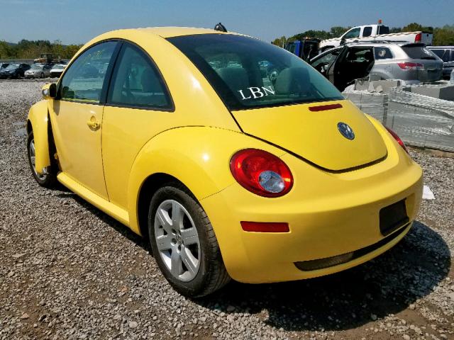 3VWRW31C37M510086 - 2007 VOLKSWAGEN NEW BEETLE ყვითელი ფოტო 3