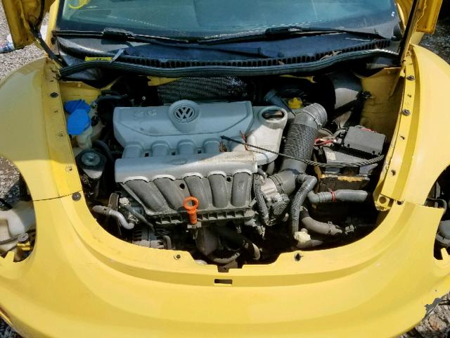3VWRW31C37M510086 - 2007 VOLKSWAGEN NEW BEETLE ყვითელი ფოტო 7