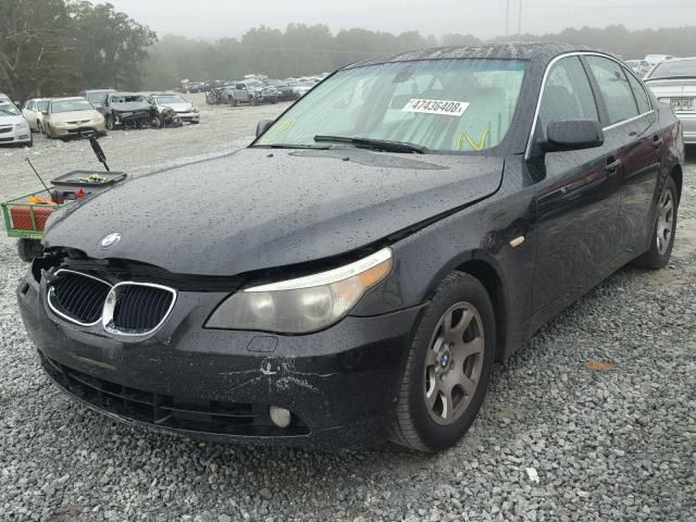 WBANA53514B167756 - 2004 BMW 525 I BLACK photo 2