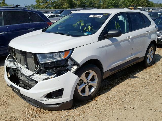 2FMTK3G92FBB95941 - 2015 FORD EDGE SE WHITE photo 2