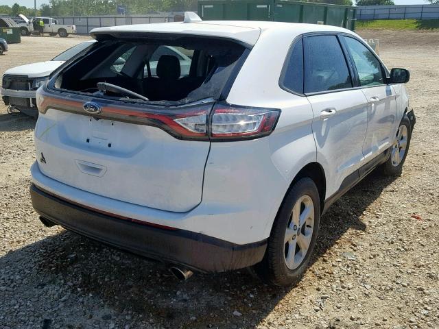 2FMTK3G92FBB95941 - 2015 FORD EDGE SE WHITE photo 4