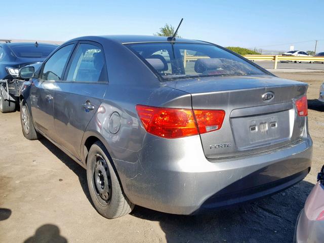 KNAFU4A24C5554183 - 2012 KIA FORTE EX GRAY photo 3