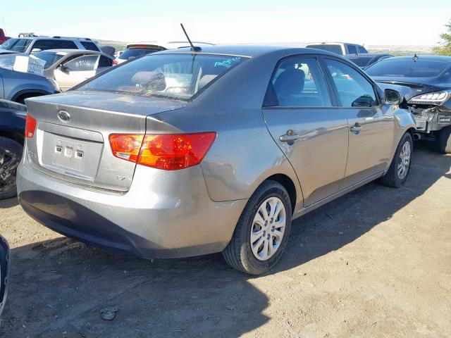 KNAFU4A24C5554183 - 2012 KIA FORTE EX GRAY photo 4