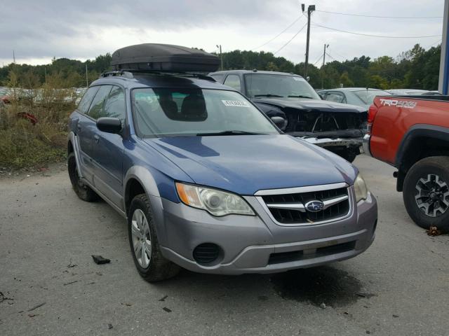 4S4BP60C287358572 - 2008 SUBARU OUTBACK BLUE photo 1