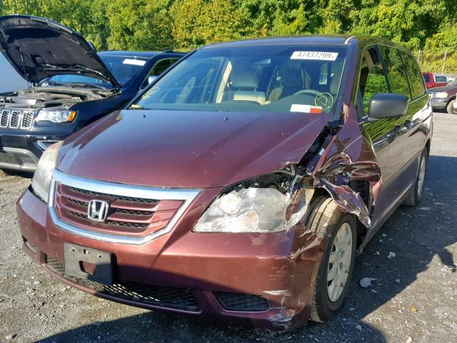 5FNRL3H21AB004647 - 2010 HONDA ODYSSEY LX  photo 2