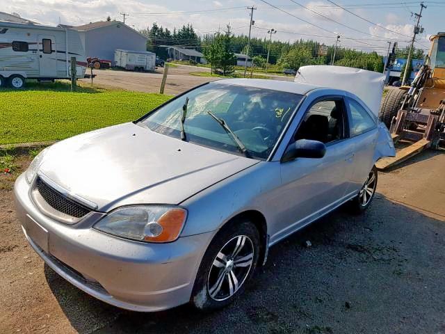 1HGEM21573L809550 - 2003 HONDA CIVIC LX SILVER photo 2