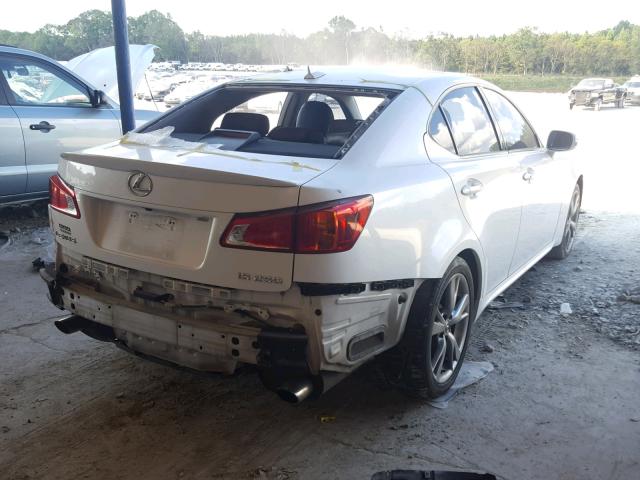 JTHBF5C27A5123573 - 2010 LEXUS IS 250 WHITE photo 4