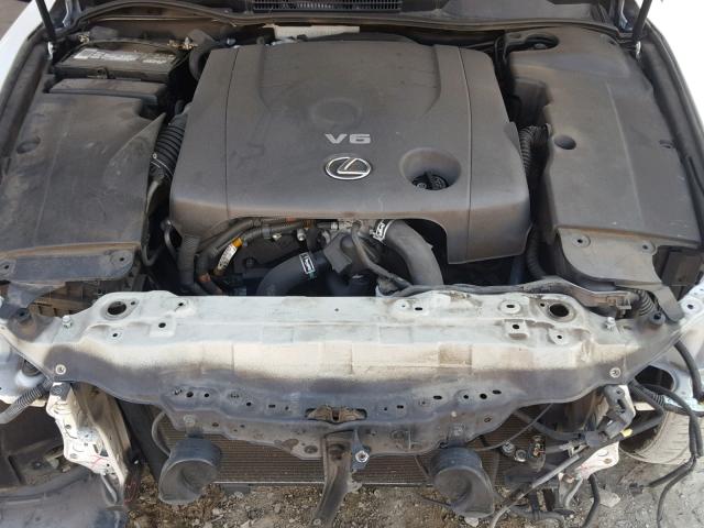 JTHBF5C27A5123573 - 2010 LEXUS IS 250 WHITE photo 7