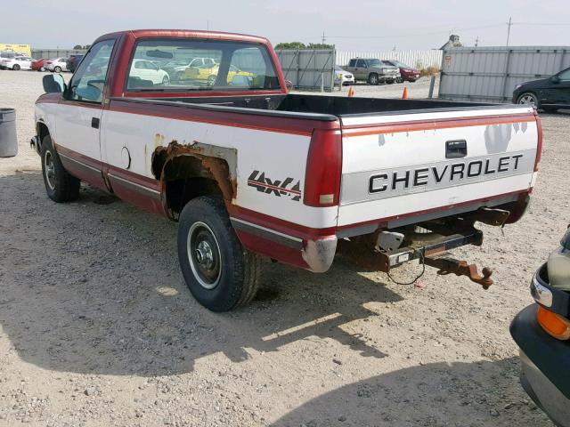 1GCDK14H2KZ130488 - 1989 CHEVROLET GMT-400 K1 MAROON photo 3