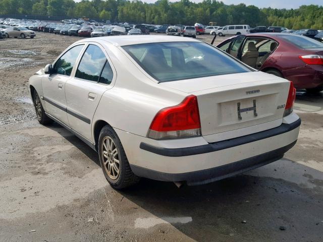 YV1RS61T932258033 - 2003 VOLVO S60 WHITE photo 3