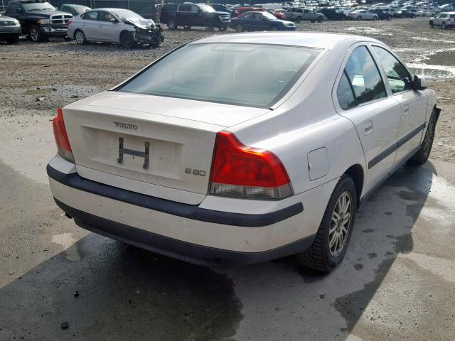 YV1RS61T932258033 - 2003 VOLVO S60 WHITE photo 4