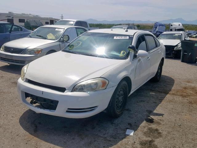 2G1WS553X81263870 - 2008 CHEVROLET IMPALA POL WHITE photo 2