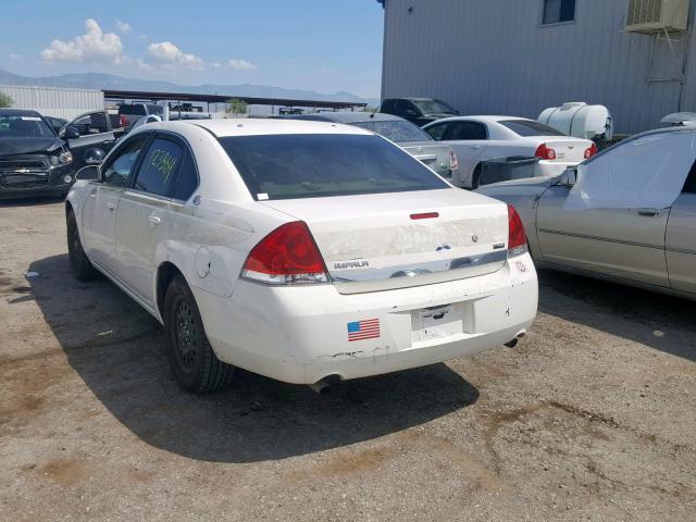 2G1WS553X81263870 - 2008 CHEVROLET IMPALA POL WHITE photo 3