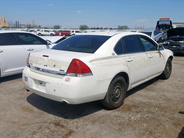 2G1WS553X81263870 - 2008 CHEVROLET IMPALA POL WHITE photo 4