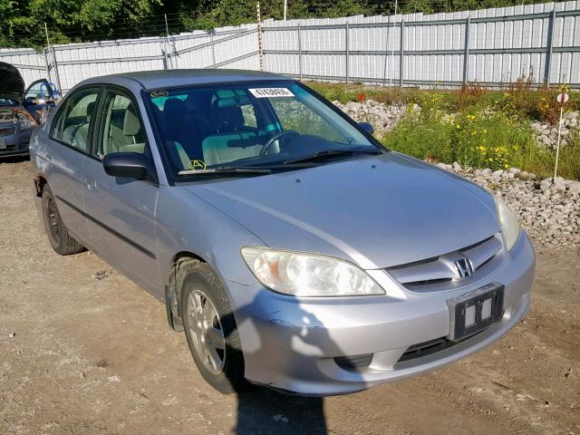 2HGES16484H941280 - 2004 HONDA CIVIC DX SILVER photo 1