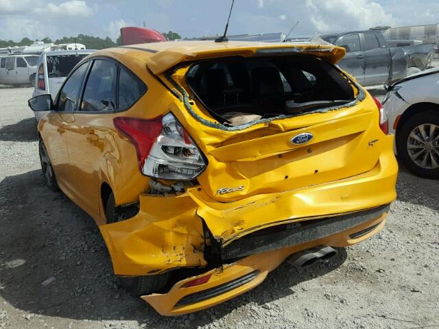 1FADP3L9XDL364722 - 2013 FORD FOCUS ST YELLOW photo 3