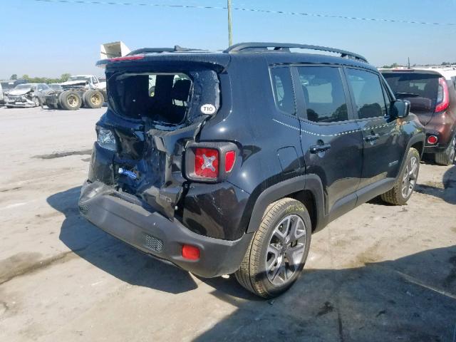 ZACCJABT3GPD26287 - 2016 JEEP RENEGADE L BLACK photo 4