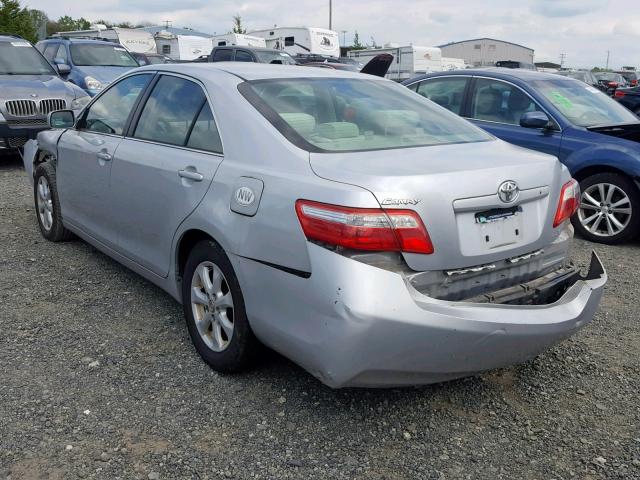 4T1BE46K57U520302 - 2007 TOYOTA CAMRY NEW SILVER photo 3