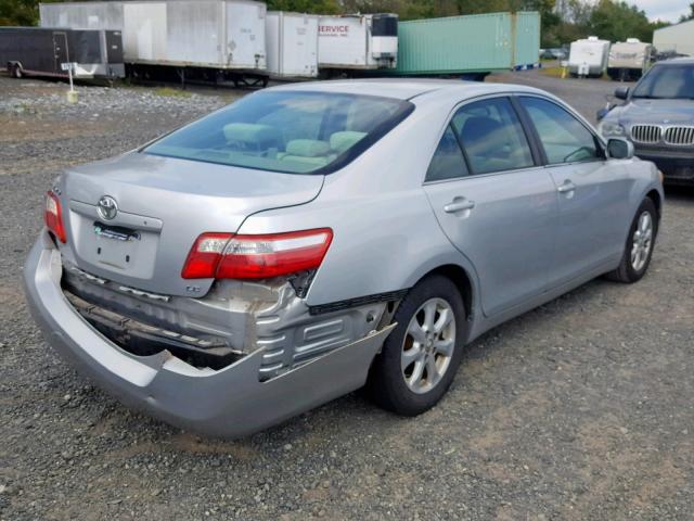 4T1BE46K57U520302 - 2007 TOYOTA CAMRY NEW SILVER photo 4