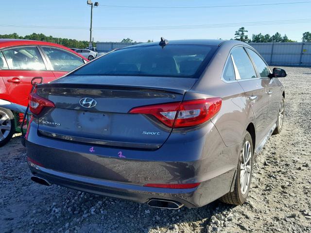 5NPE34AF0HH451371 - 2017 HYUNDAI SONATA SPO BROWN photo 4