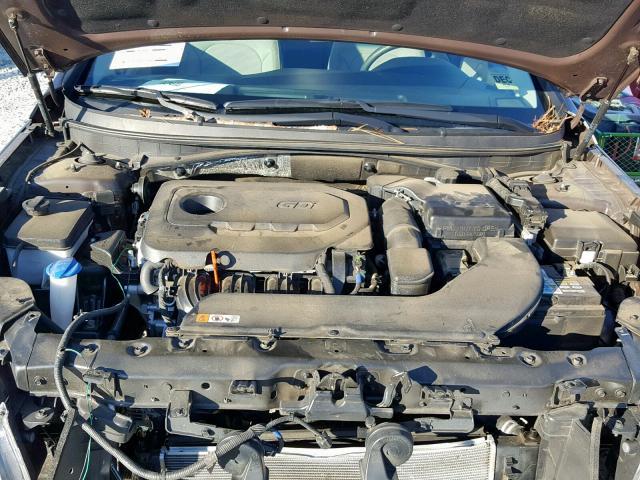 5NPE34AF0HH451371 - 2017 HYUNDAI SONATA SPO BROWN photo 7