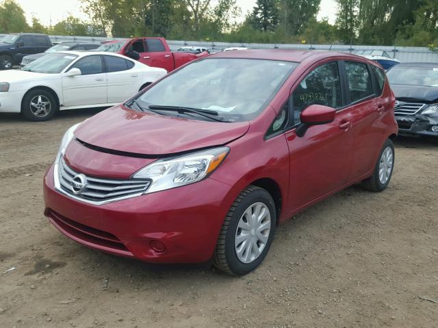 3N1CE2CP4FL374452 - 2015 NISSAN VERSA NOTE RED photo 2